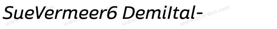 SueVermeer6 DemiItal字体转换